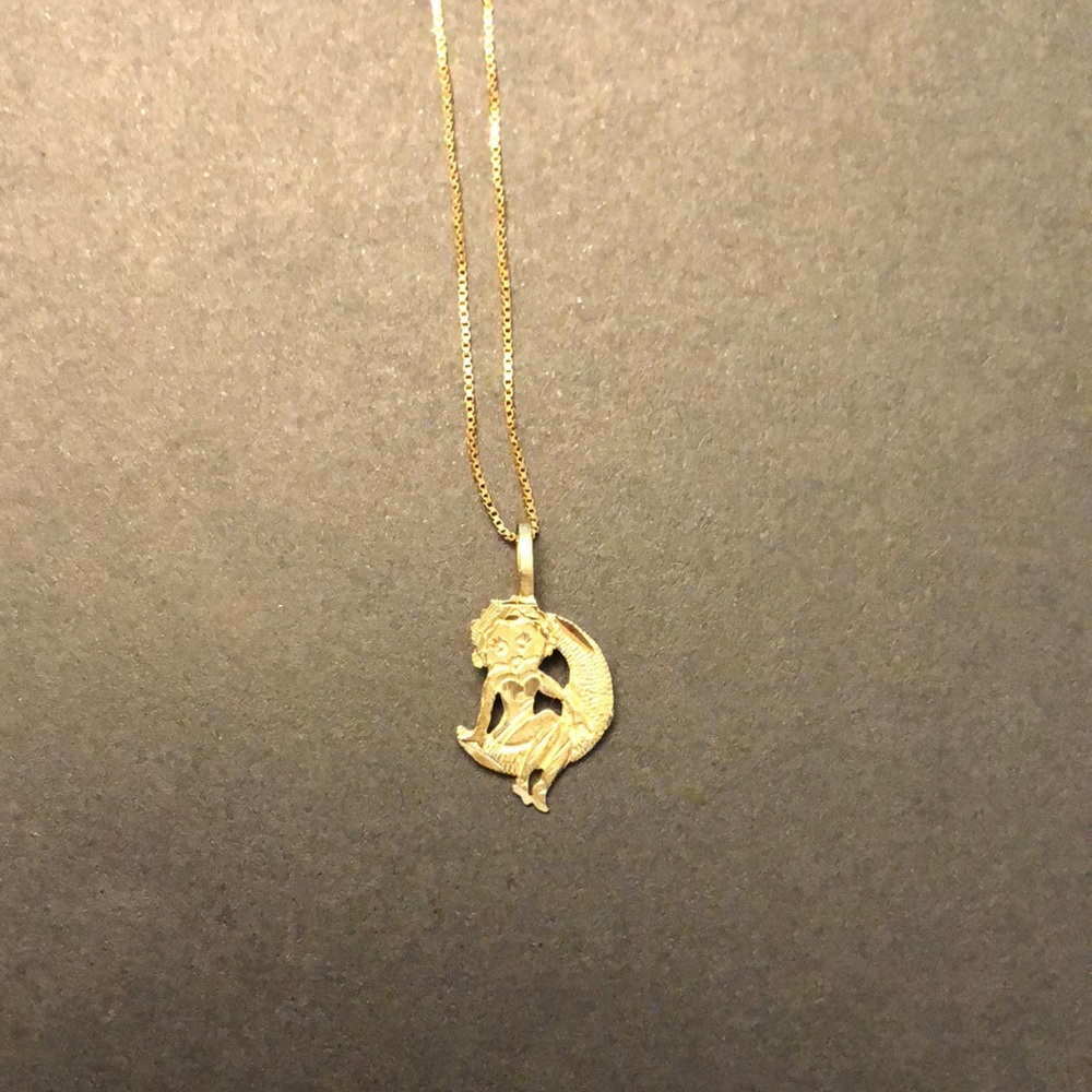 14K Gold Betty Boop Necklace